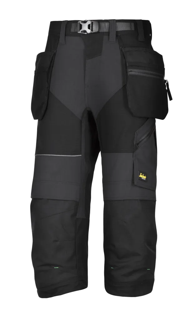 Snickers Workwear 6905 FlexiWork Piratbyxa svart 60