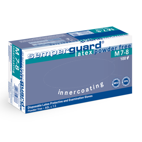 HANDSKE LATEX IC 100ST M (8) SEMPERGUARD