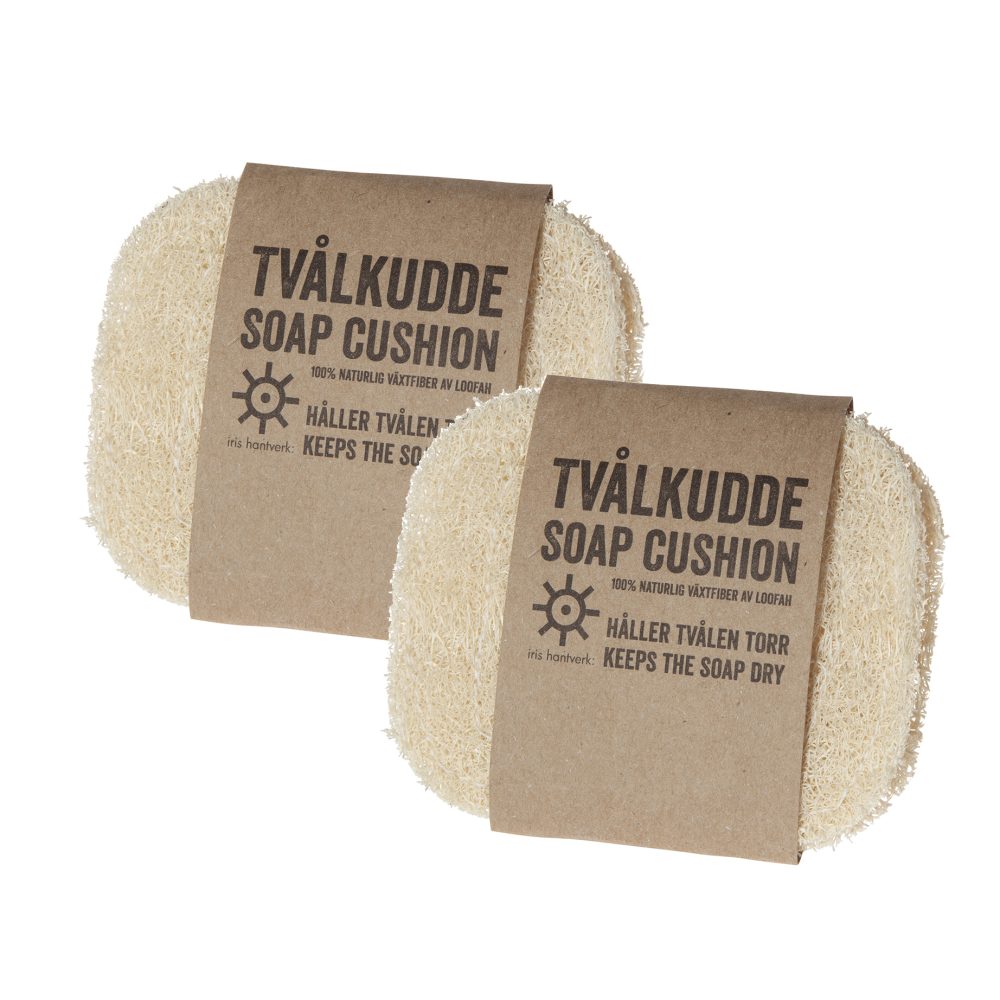 Iris hantverk tvålkudde 2-pack, Loofah