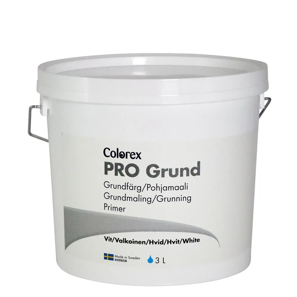 Grundfärg Pro Grund Vit, 3L | Stuvbutiken
