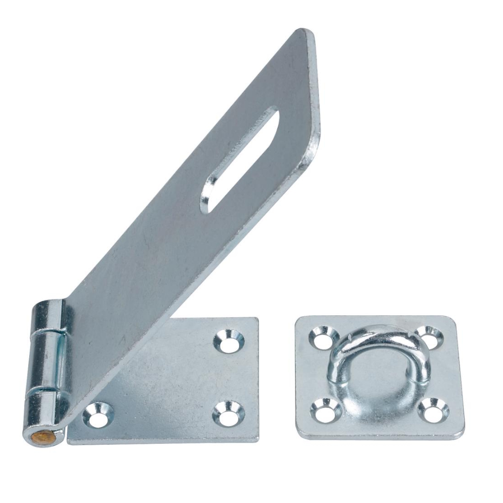 Säkerhetshasp 806 160mm Elförzinkad 10st Bårebo 820666