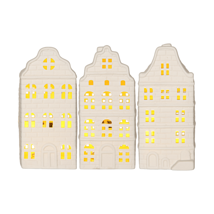 Inomhusdekoration vinter, Vit hus, 3 delar