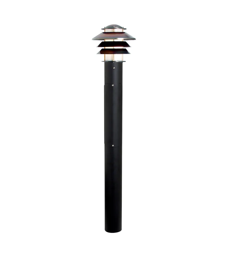 Westal Alefors Pollare 1250 mm, 27, med fotplatta Galv/Silver