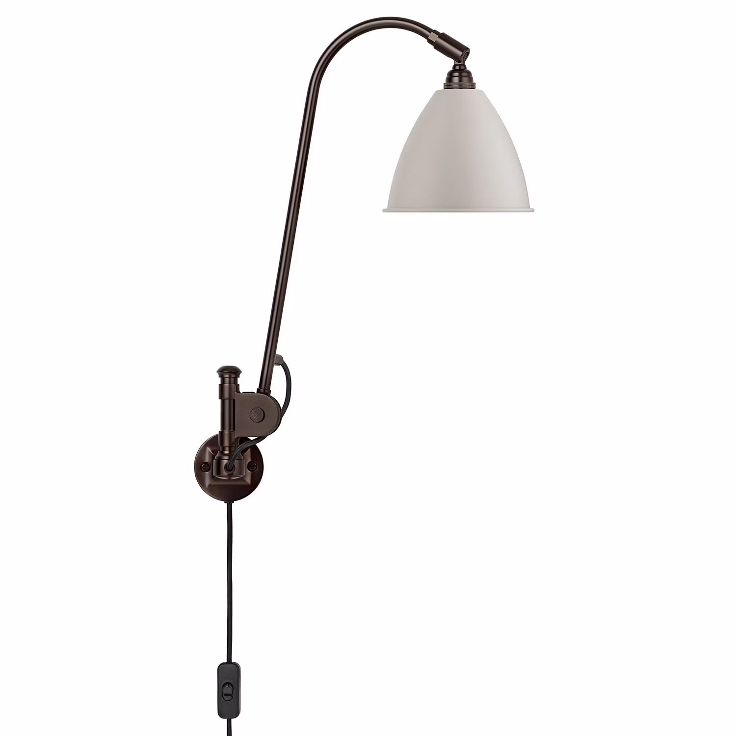Bestlite BL6 Vägglampa, Black Brass/Classic White