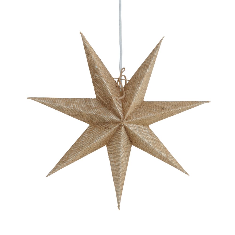 Vera adventsstjärna Ø44 cm, Jute