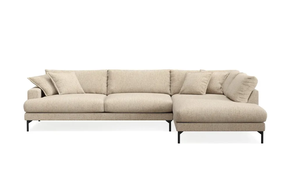 Menard Premium 5-sits Högervänd L-formad Djup Schäslongsoffa i Chenille