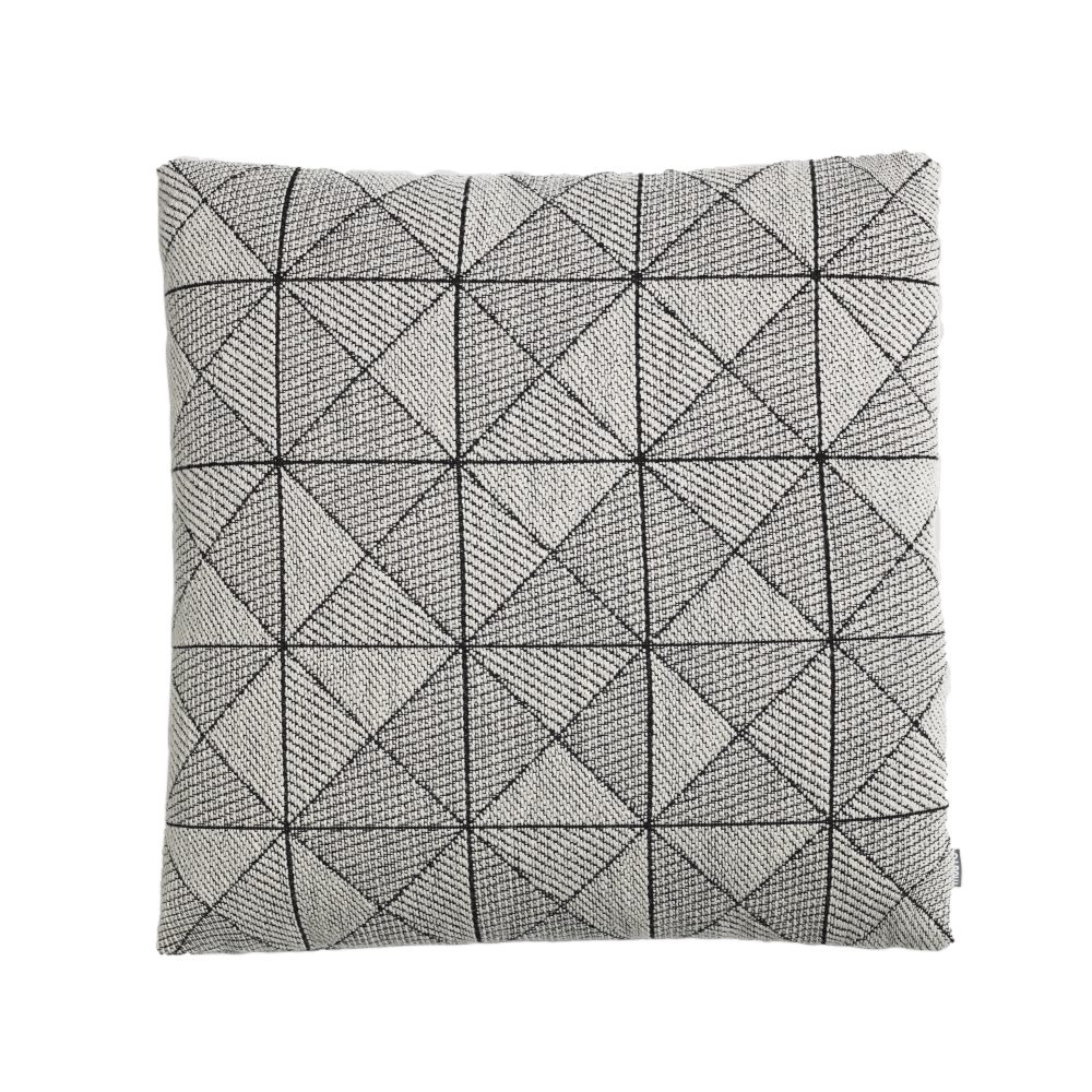 Tile kudde 45x45 cm, svart-vit