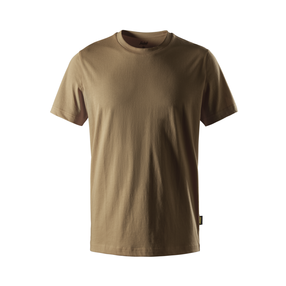 T-SHIRT I BOMULL LJUSBRUN STL S