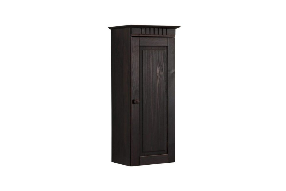 Medicinskåp Loft24 Väggskåp Cubrix 1 Dörr Havana/lack, Trädörr Brun