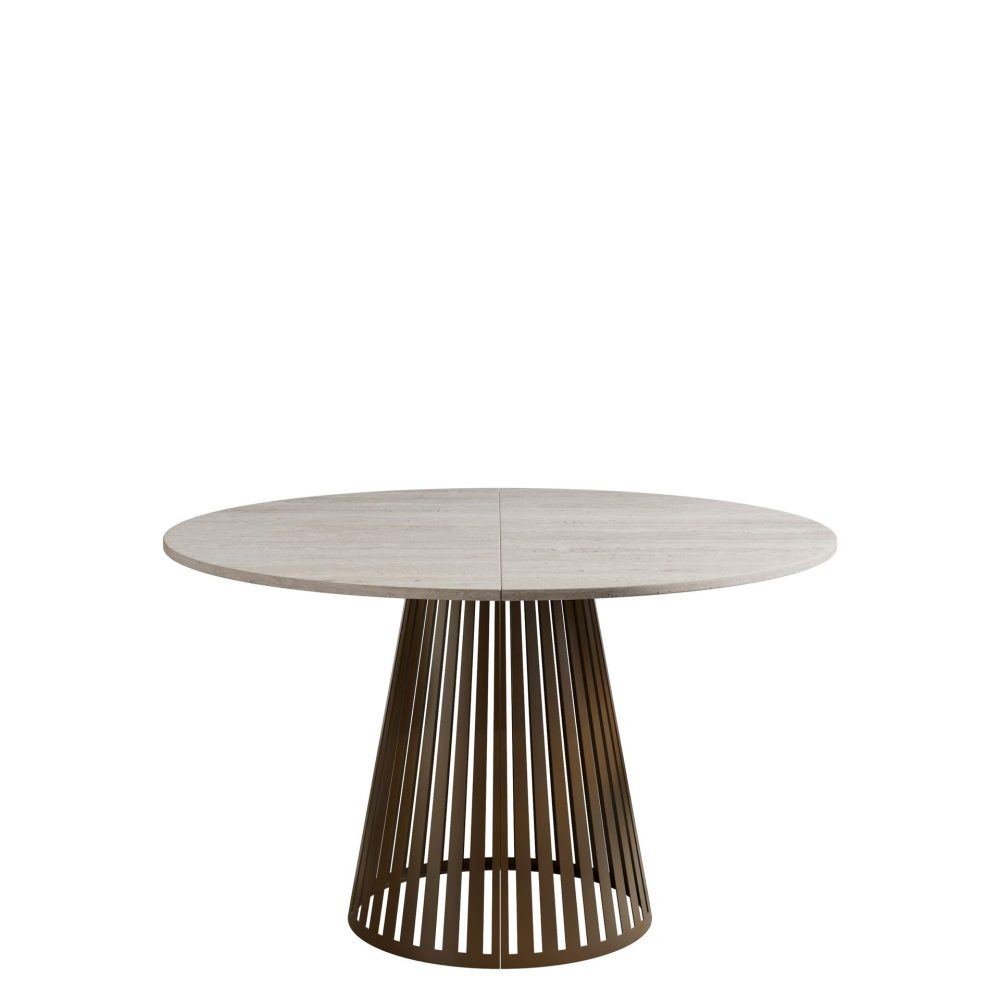 Beylen Matbord Rund Förlängningsbart 120-196 cm