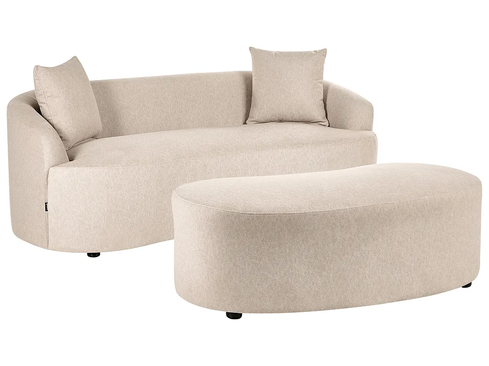 Soffa AMAL med fotpall Beige