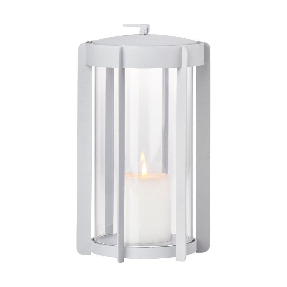 Firefly lanterna ljuslykta 25 cm, Soft Grey