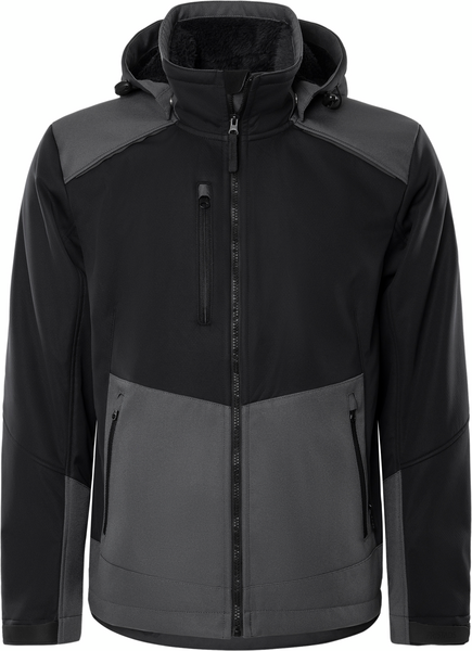 SOFTSHELLJACKA 4060 CFJ M SVART/GRÅ FORDRAD
