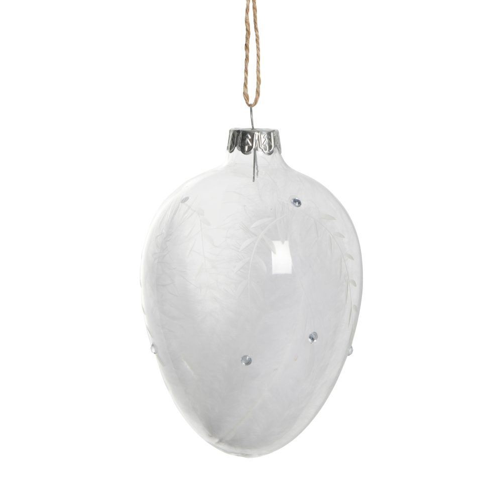 Estille påskhänge 12 cm, Clear-white