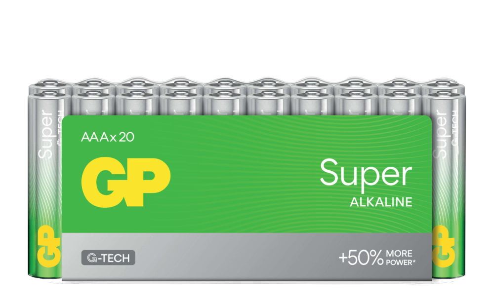 BATTERI GP SUPER AAA/LR03 20ST
