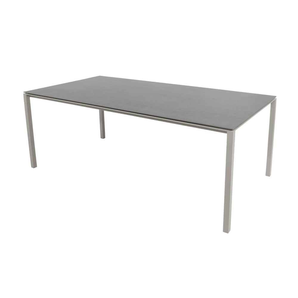 Pure bord 200x100 cm Basalt grey-taupe