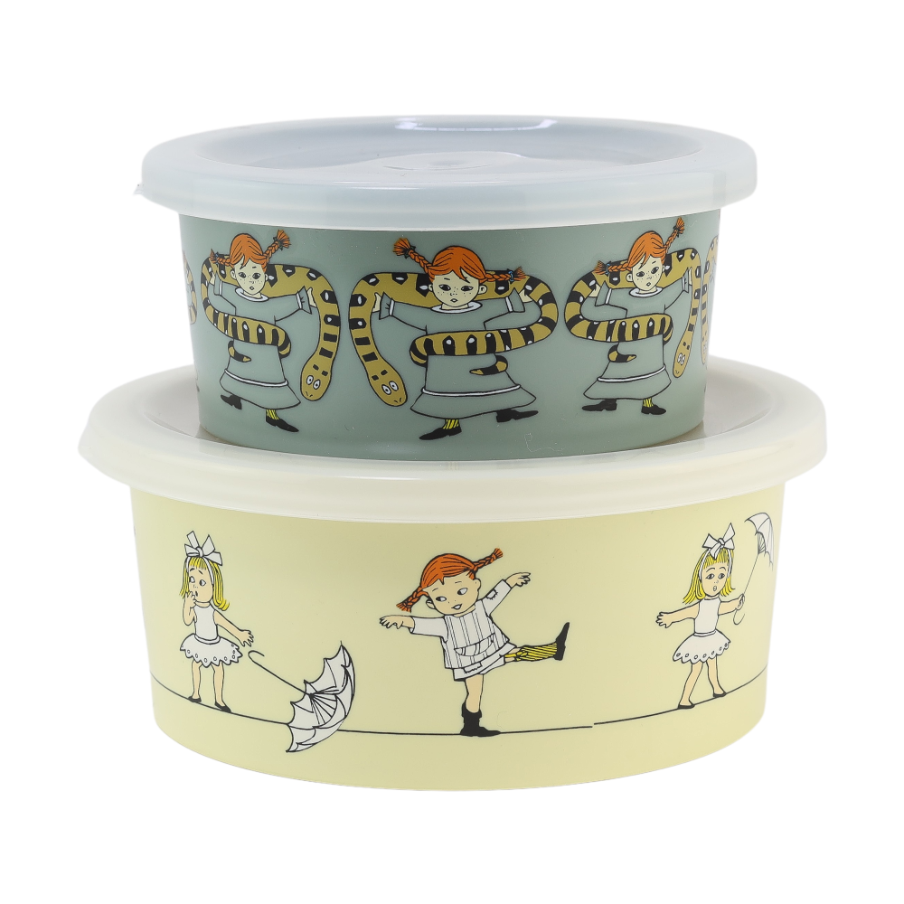 Pippi Cirkus snackbox 2-pack, Multi
