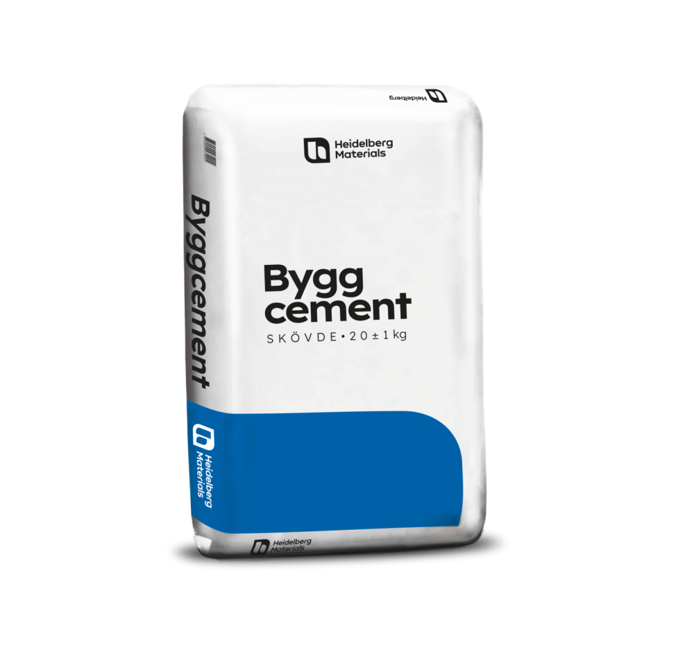 BYGGCEMENT 20 KG LAGRING 18 MÅN 48ST/PALL