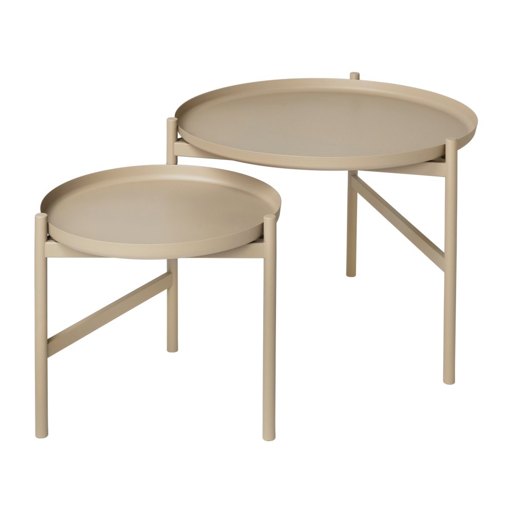 Turner table sidobord Ø70 cm, Grey