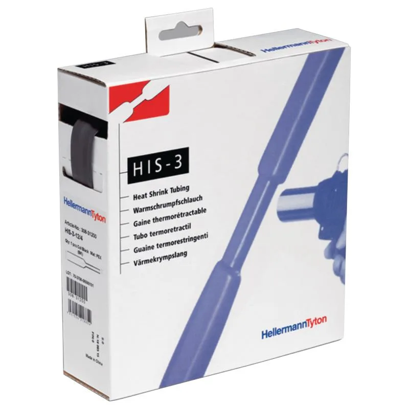 Hellermann Tyton HIS-3 Krympslang 24/8 mm, 3 m Transparent