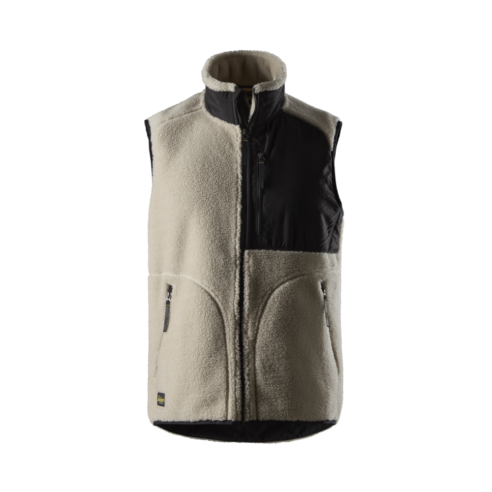 TEDDYVÄST SAND/SVART STL XS