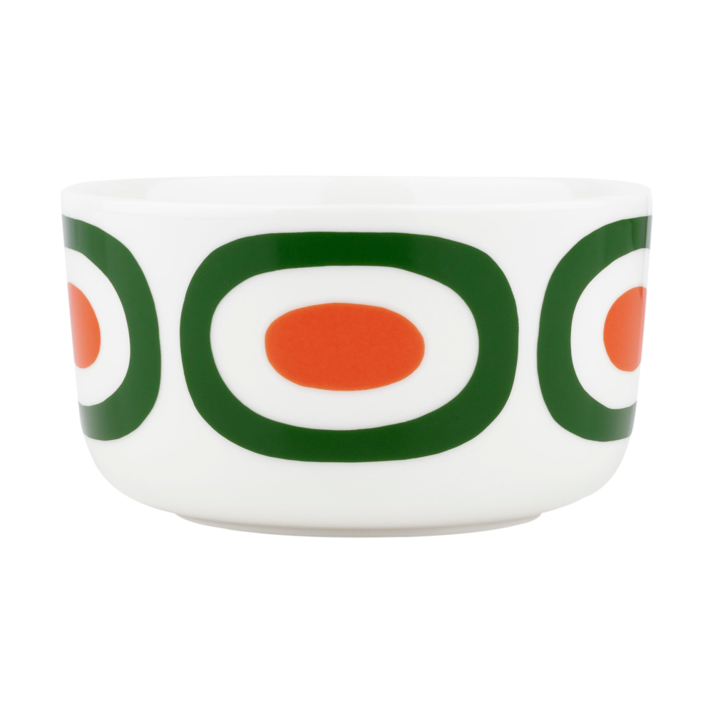 Melooni skål 5 dl, White-green-orange