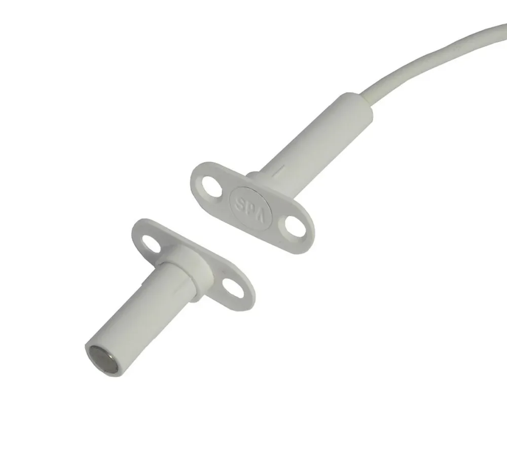 Alarmtech MC 370-S1 Högsäkerhetskontakt 12 mm sensor, inbyggd 2 m kabel