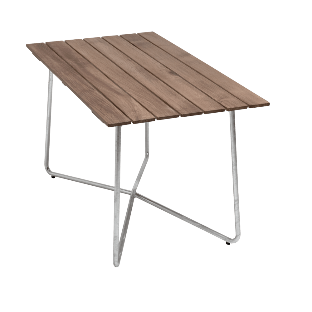 B25A bord, Teak-varmförzinkat stativ