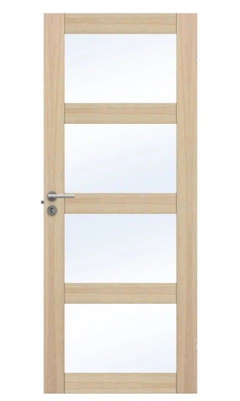 Swedoor Unique GW 04L Innerdörr vitpigmenterad ek 625x2040 mm - Bild 2