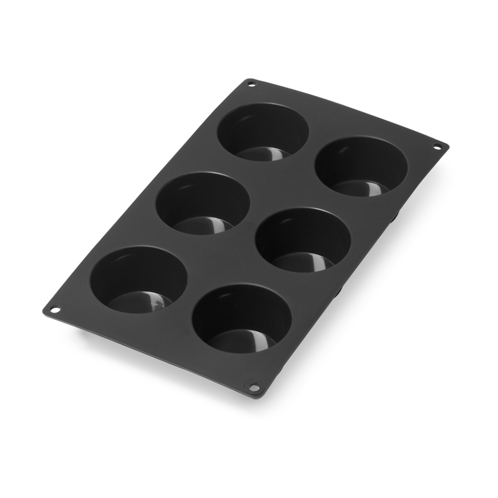 Lékué muffinsform silikon 6 st, Svart