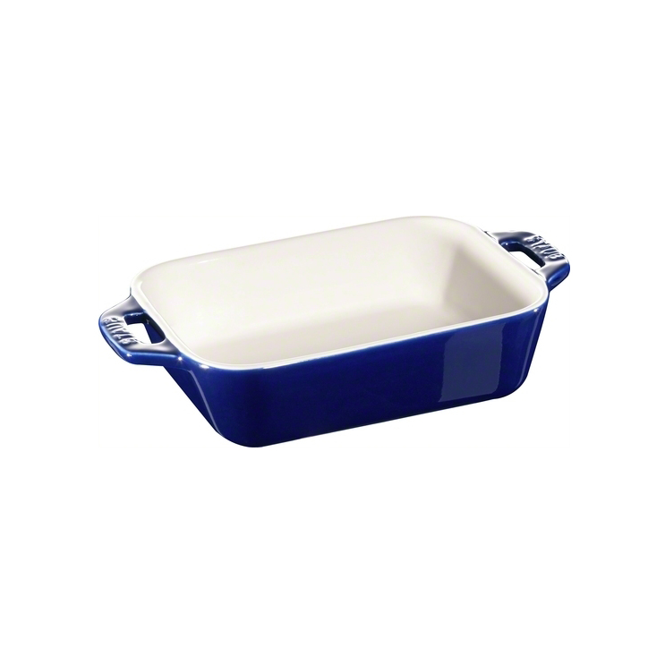 Staub rektangulär ugnsform 14x11 cm, blå
