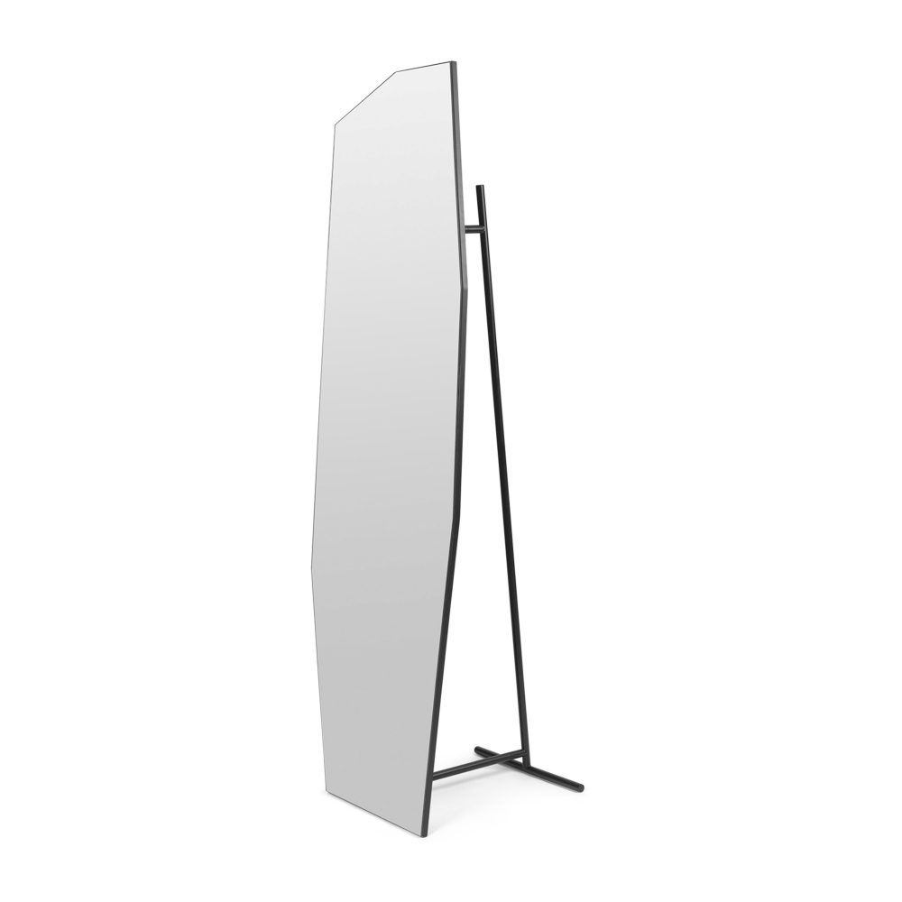 Shard golvspegel 57,8x165 cm, Black