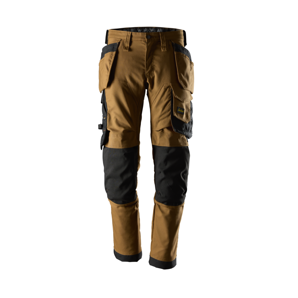 STRETCHBYXA CANVAS HF AW BRUN/SVART STL 52