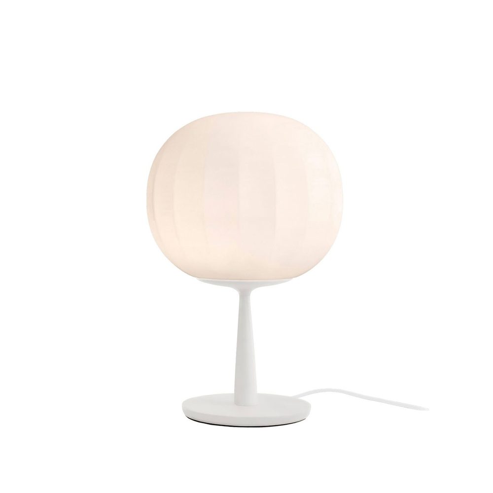 Lita bordslampa, ø18 cm, vitt stativ