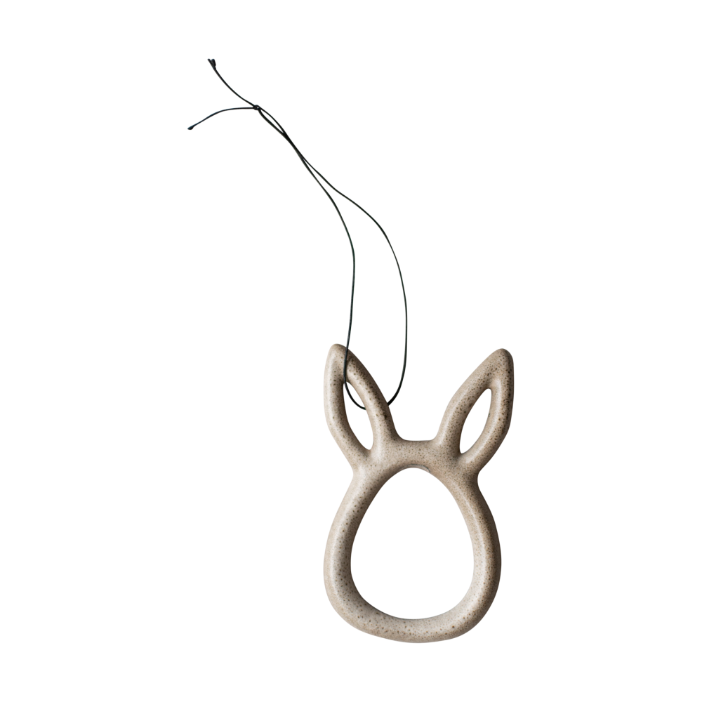 Sprinkle rabbit påskhänge 8 cm, Beige