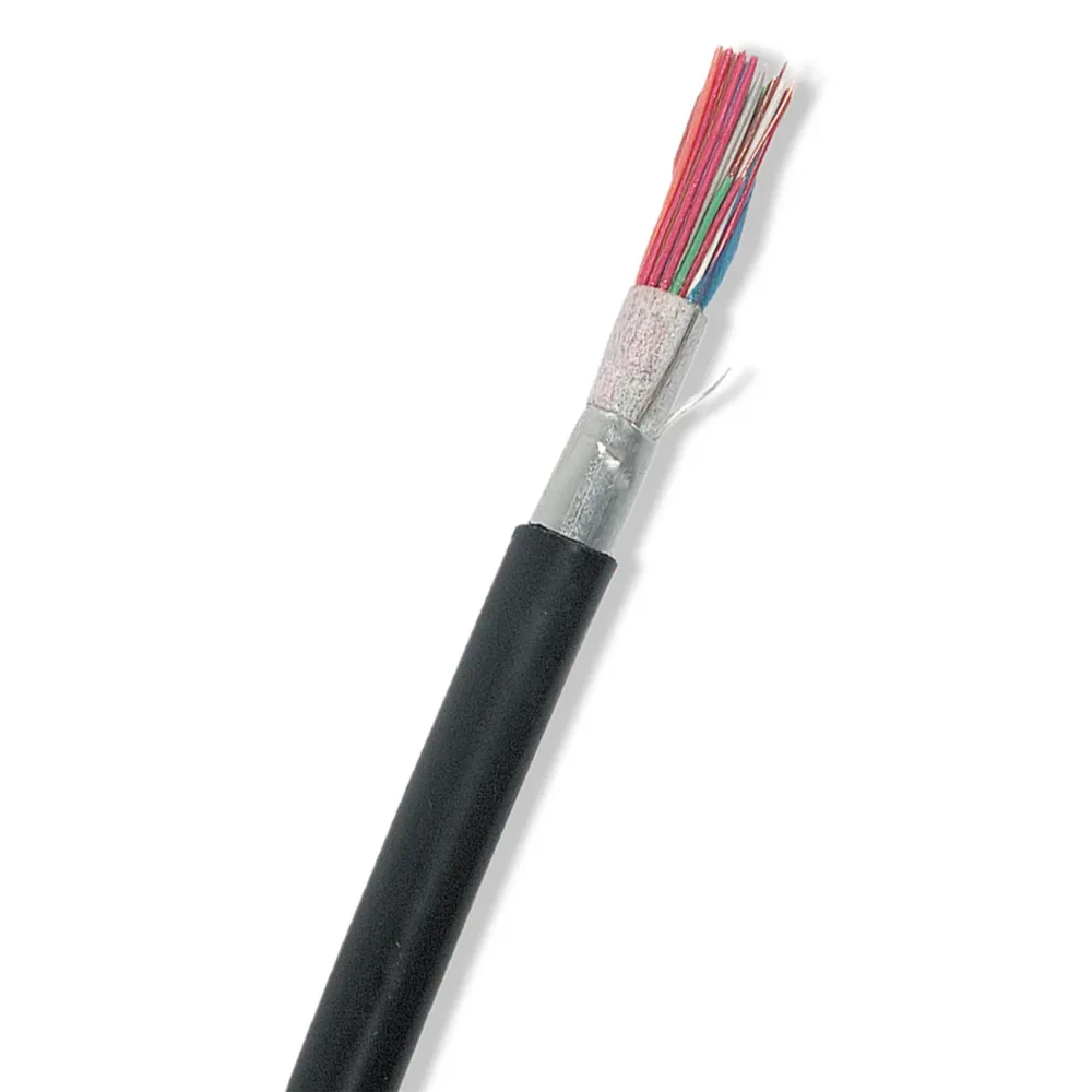 Nexans EUALEV Telekabel 20 x 2 x 0,7 mm, svart 1 m, kapad