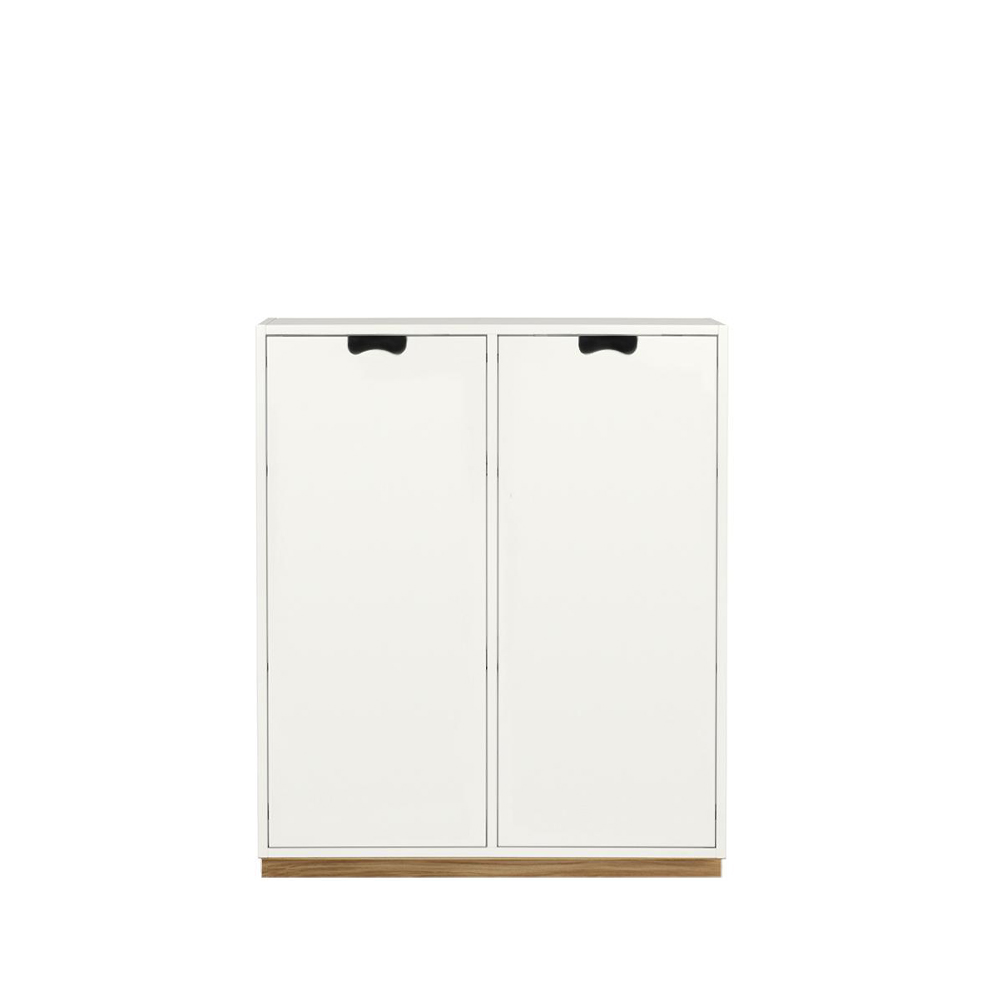 Snö E skåp, white, eksockel, täckta dörrar, dj.42 cm