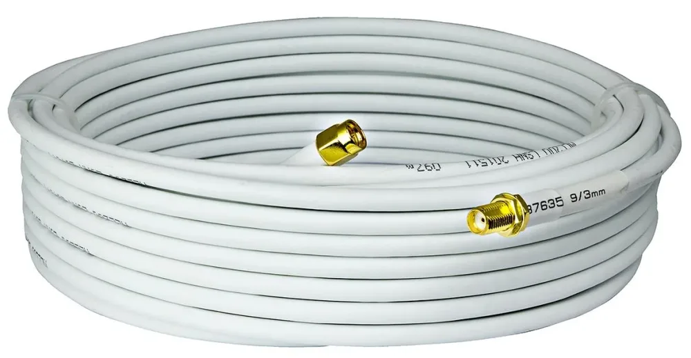 Televes 386003 Kabel SMA, hona till hane 10 m