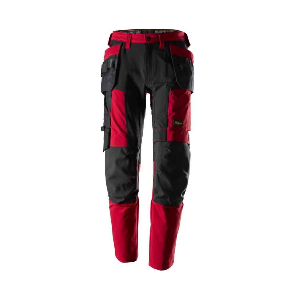 ARBETSBYXA STRETCH AW HF CHILI/SVART STL 146