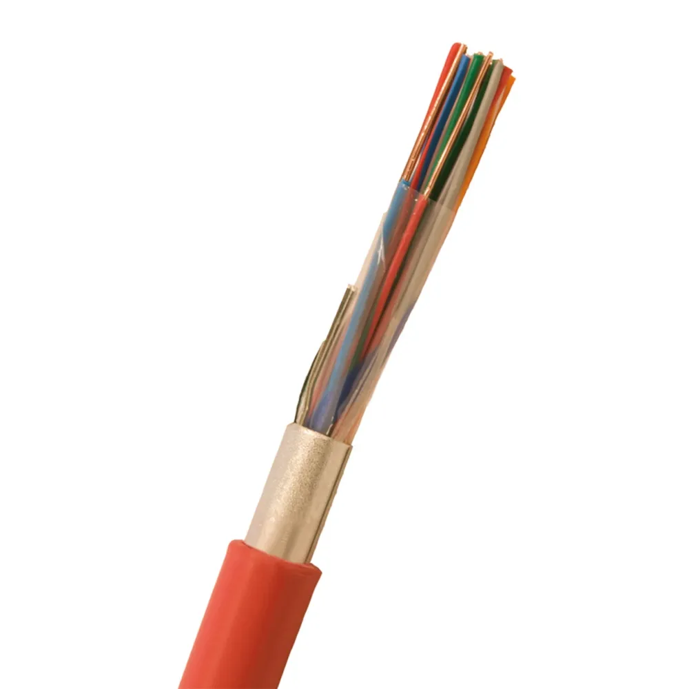 Nexans ELAQBY Larmkabel 10x2x0.6 mm, röd 500 m, trumma