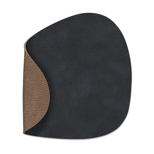 Nupo glasunderlägg vändbar curve 1 st, Svart-brun