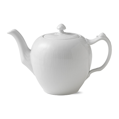 White Fluted tekanna, 100 cl