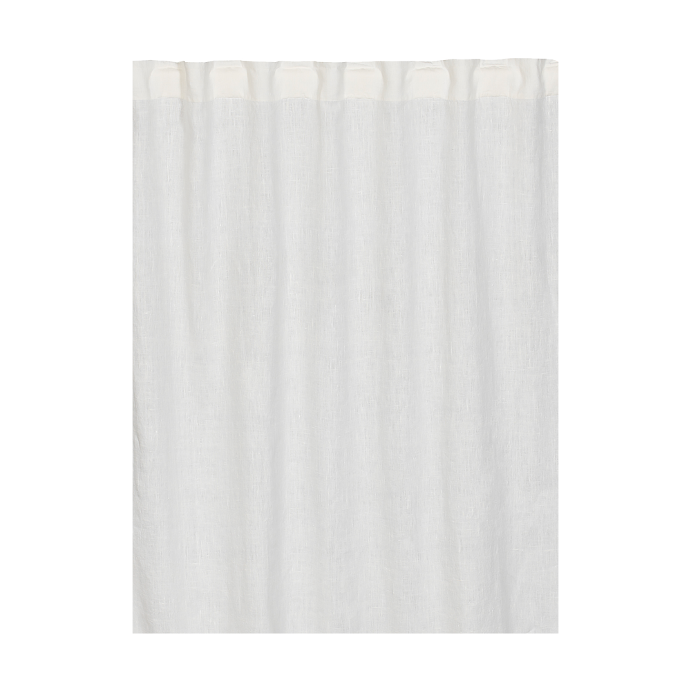 West gardin med veckband 2-pack, Vit