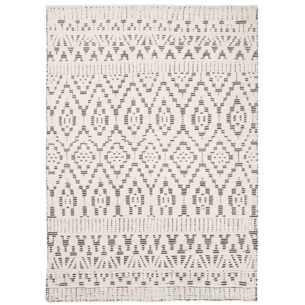 Zelbio ullmatta 140x200 cm, White-black