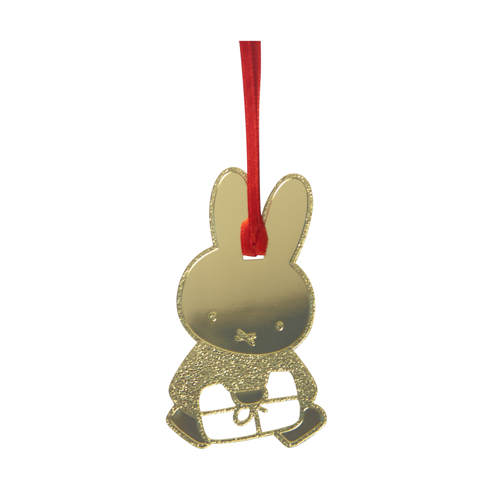 Miffy christmas dekorationshänge, Guld