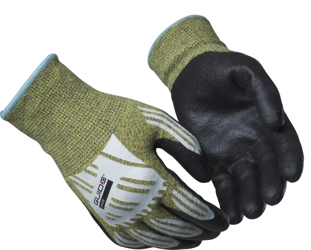 Guide Gloves 7506 Handske nitrildopp, ljusbåge, kontaktvärme 10