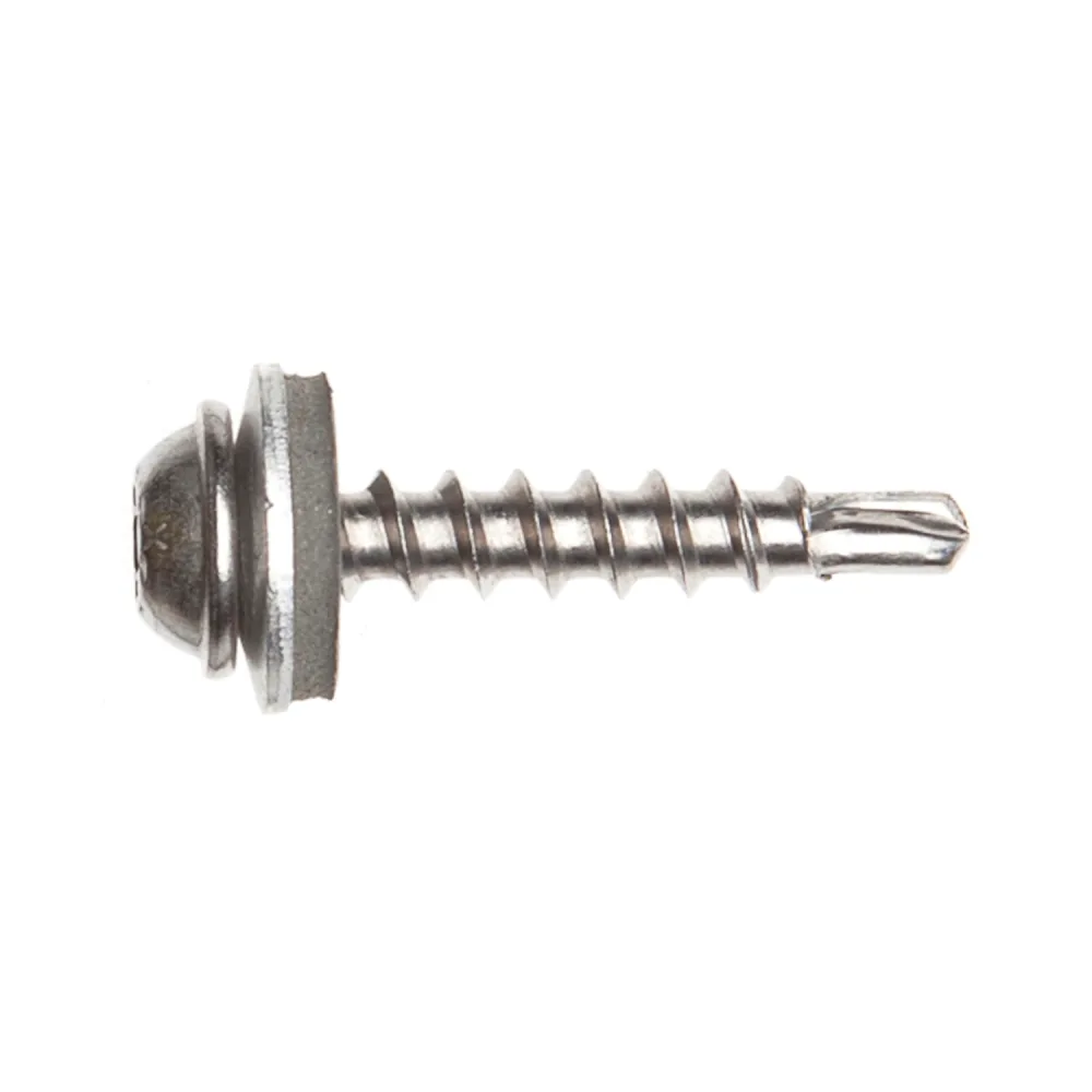 Plåtbleckskruv 4,5x25mm Lindab A30K Vit 50st