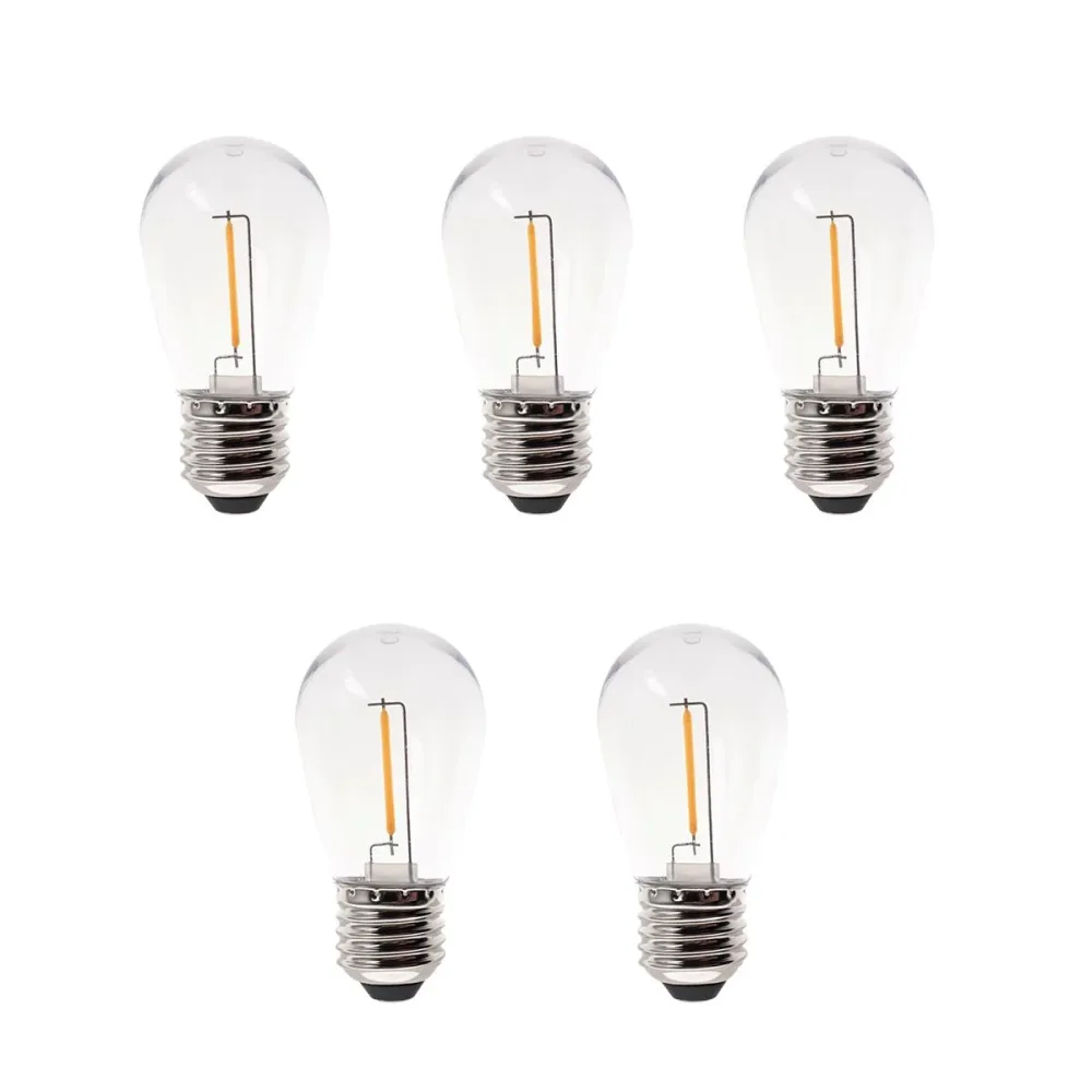 LightsOn Deco 5124 LED-lampa E27, 30 lm, 0,3 W, 5-pack Gul