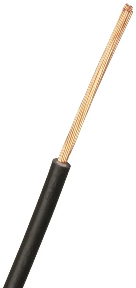 Nexans RK Kopplingskabel 1x1 mm², svart, 90°C (H05V2-K) 100 m, ring