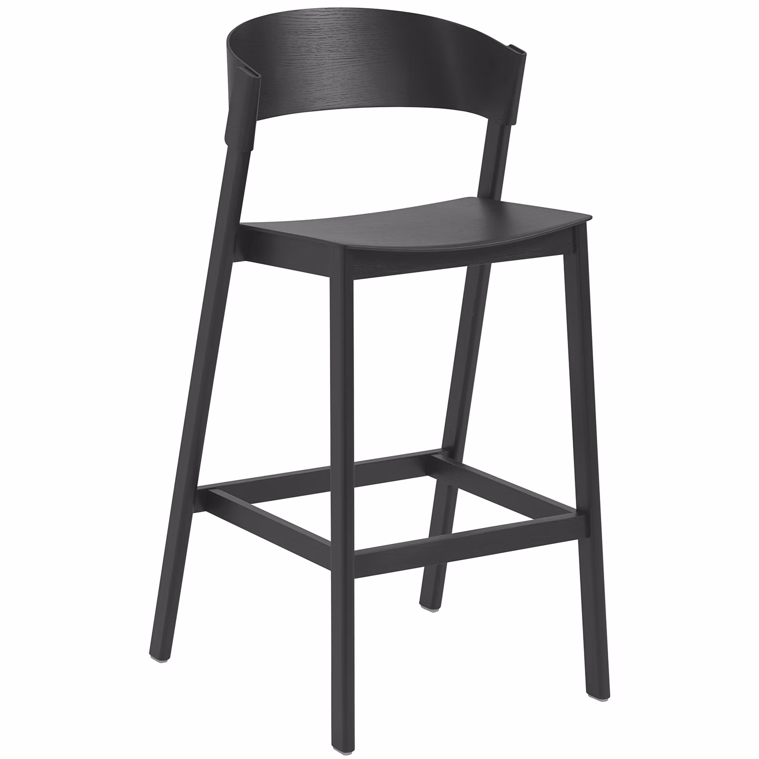 Cover Barstol Med Ryggstöd 75 cm, Svart
